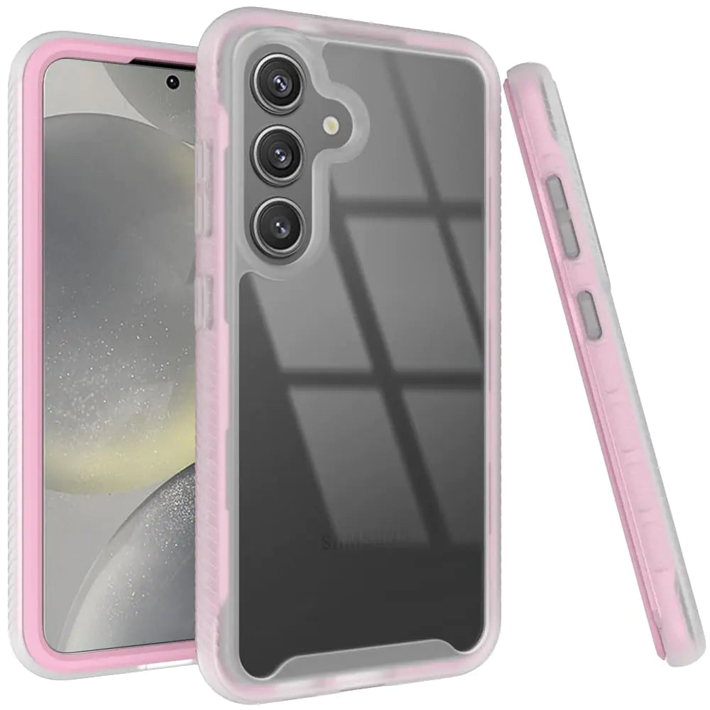 Puxicu Case for Samsung Galaxy S24 Drop Protective Cover for Samsung Galaxy S24 Pink