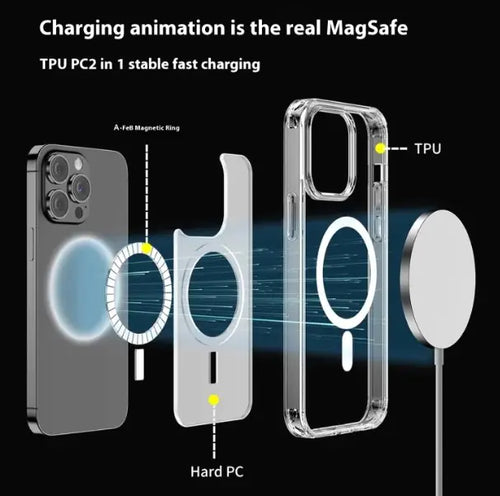 Magnetic Transparent Phone Case