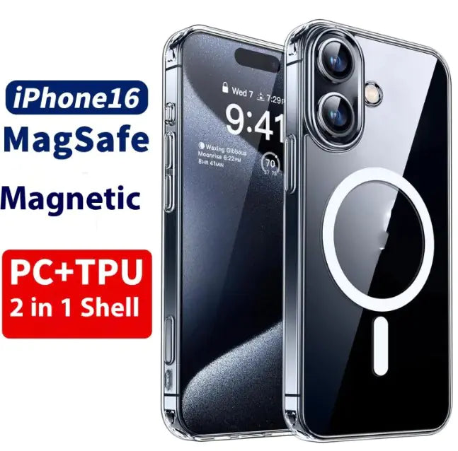 Magnetic Transparent Phone Case